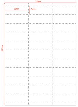 Blank A4 sheets custom perforated to suit individual requirements