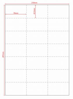 Blank A4 sheets custom perforated to suit individual requirements